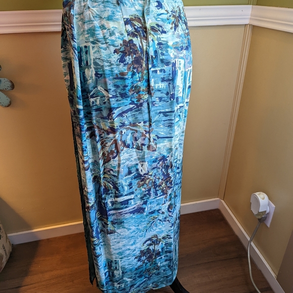 Vintage Natalie and me a div rousso apparel group silk wrap maxi skirt - Picture 7 of 11